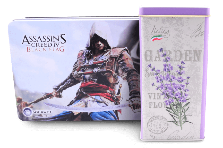 Výroba plechových krabiček na hry a pralinky